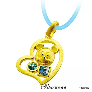 迪士尼金飾♥米奇幸運心♥彌月金飾黃金墜子