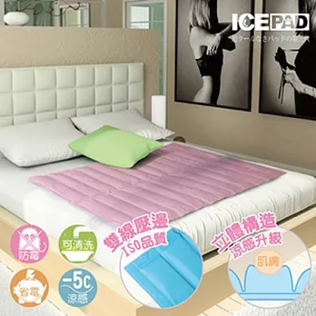 ICE PAD 酷暑清涼持久冷凝床墊限量粉紅-2床(重16kg)