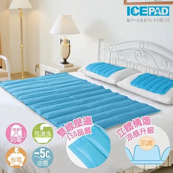 ICE PAD 酷暑清涼持久冷凝床墊雙人組-2床2枕(重18kg)