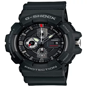 G-SHOCK 霹靂遊俠計時個性超霸限量運動腕錶(黑色)-GAC-100-1A