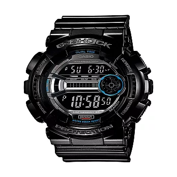 G-SHOCK 黑馬時尚潮流風氣優質個性運動腕錶-黑-GD-110-1