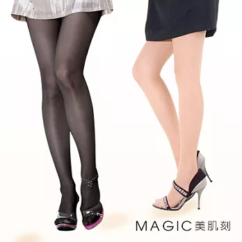 Magic美肌刻-140丹久站型機能塑腿褲襪黑色S