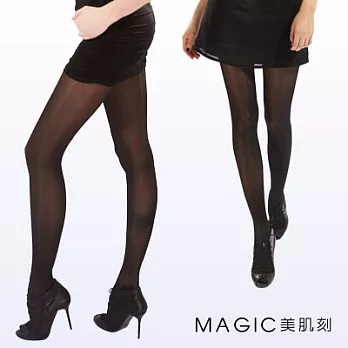 Magic美肌刻-120丹薄透型美腿機能褲襪黑色S