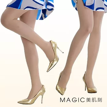Magic美肌刻-120丹薄透型美腿機能褲襪膚色S