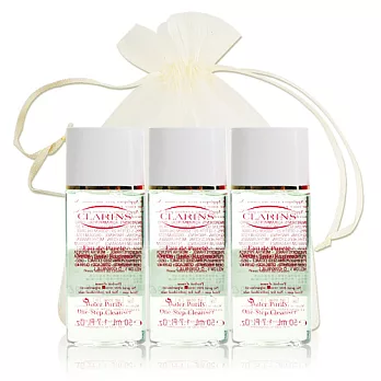 CLARINS 克蘭詩 薄荷潔顏水(50ml)x3附束口袋
