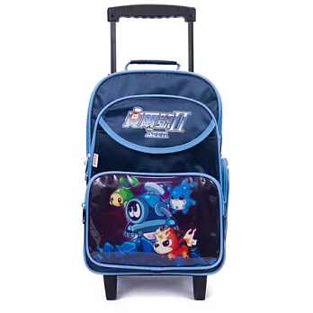 【賽爾號II】輕巧安全拉桿書包(深藍色)深藍色