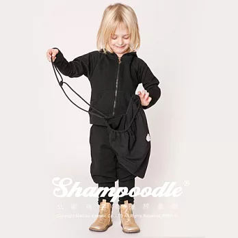 瑞典童裝Shampoodle有機棉Tracksuit套裝90黑色
