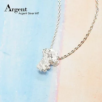 【ARGENT銀飾】「純銀-金蔥-立體鑰匙」16吋純銀項鍊