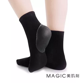 Magic美肌刻-保溼型後跟減壓短襪(女用)黑色
