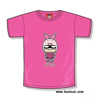 【Beebub】維尼超人-小豬超人XS桃紅