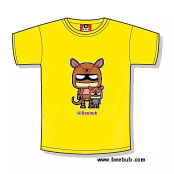 【Beebub】維尼超人-袋鼠母子超人-XS黃