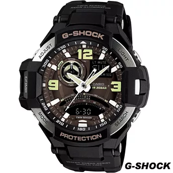 CASIO G-SHOCK 航空飛行錶GA-1000-1B