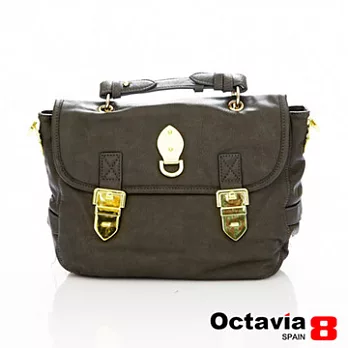 【OCTAVIA 8】金鎖扣的復古小書包 - 藤綠