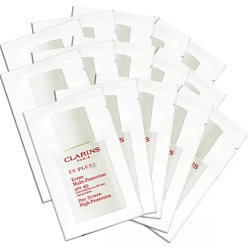 CLARINS 克蘭詩 新一代清透礦植物UV隔離露SPF40(自然色)(2ml)*15