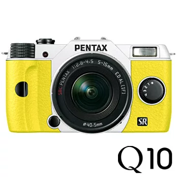 PENTAX Q10 COLOR +5-15mm變焦單鏡組-白色機身(公司貨)黃色