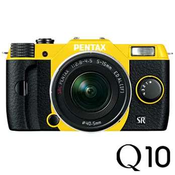 PENTAX Q10 COLOR+5-15mm變焦單鏡組 -黃色機身(公司貨)黑色