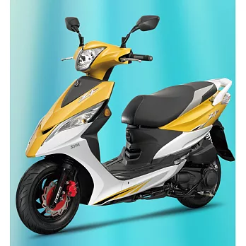 SYM 三陽機車 Z1 125 碟煞 五期噴射黃白