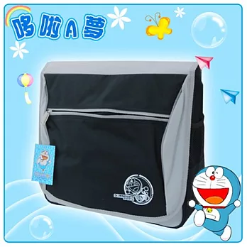 【哆啦A夢】㊣版授權 俐落安全反光側背書包(二色)灰黑色