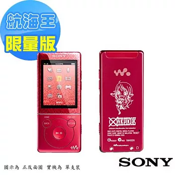 SONY ONE PIECE航海王限量精裝組4GB MP4數位隨身聽 (NWZ-E473)- 娜美紅