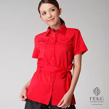 【NOYA】女經典優雅Coolmax長版襯衫(#0N8C04W-1)-紅色S紅色