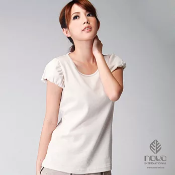 【NOYA】女Tencel公主袖甜美圓領針織衫(#0N9L08W-2-82)S卡其