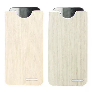 iDw iPhone5 木紋上抽式手機套淺咖
