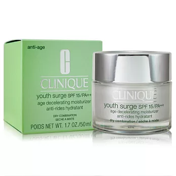 CLINIQUE 倩碧 青春緩齡日霜 SPF15/PA++ (中乾性肌膚) 50ml