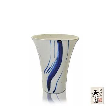 【日本長谷園伊賀燒】日式陶土杯(挑藍撥釉款)