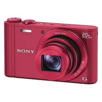 【SONY】WX300 20倍高倍變焦機(公司貨)+SD32G+專用電池X2+清潔組+讀卡機+保護貼+小腳架+原廠包+HDMI+專用座充+大腳架+原廠禮(至9/1止)-紅色