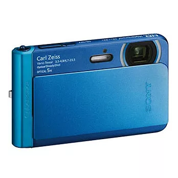 【SONY】TX30 1800萬畫素四防機(公司貨)+16G記憶卡+專用電池+清潔組+保護貼+小腳架+讀卡機+原廠包+硬殼包+原廠禮(至9/1止)-藍色