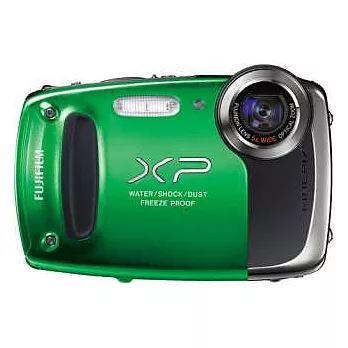 【FUJIFILM】FinePix XP50 防水防撞防寒防塵多重防護相機(公司貨)+SD16G+原廠電池(含標配共兩顆)+清潔組+保護貼+小腳架+讀卡機+原廠包-綠色