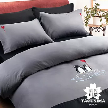 【濱川佐櫻-心心相戀】單人三件式貼布繡被套床包組