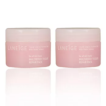 LANEIGE 蘭芝 莓果優格活顏Q彈面膜(20ml)*2入