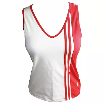 【HILL】活力陽光V領無袖運動背心 - FREE紅色