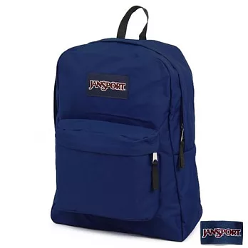 JanSport 校園背包(SUPER BREAK)-深藍