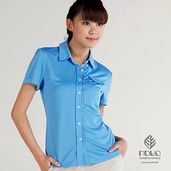 【NOYA】諾亞女吸濕快乾典雅針織POLO衫(#9N9A02W-1-12)S藍色