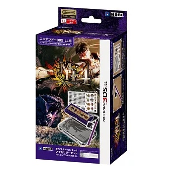 (預購)《魔物獵人 4》HORI 3DSLL/XL專用周邊配件組 - 3DS周邊