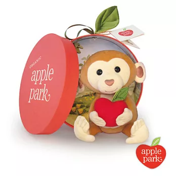 【 美國 Apple Park 】有機棉玩偶彌月禮盒 - 蘋果小猴