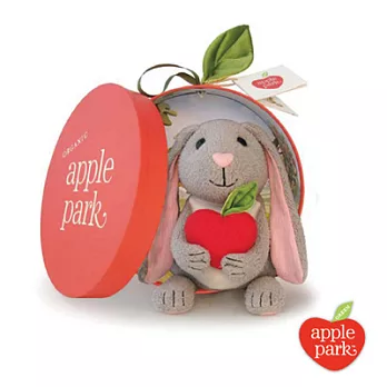 【 美國 Apple Park 】有機棉玩偶彌月禮盒 - 蘋果長耳兔