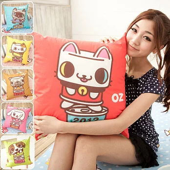 【罐頭寶貝】可愛方型抱枕/午安枕/腰靠枕-50x50cm