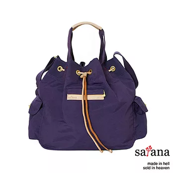 satana - 抽繩水桶包 - 紫色