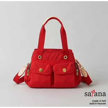 satana - 多功能大空間肩、側兩用背包 -中國紅