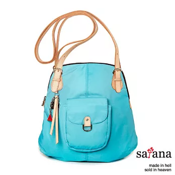 satana - 都會時尚3way後/肩/斜背包 -薄荷藍