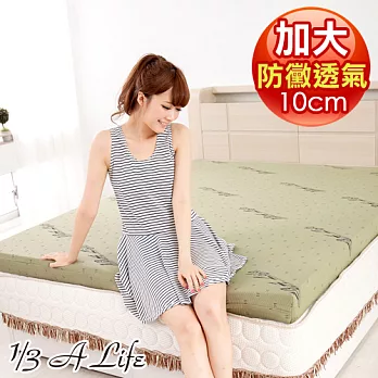 【1/3 A Life】防黴防螨抗菌高透氣彈力塑型記憶床墊(雙大)