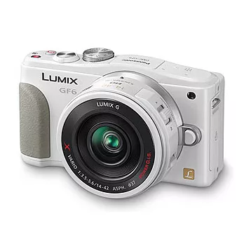 【Panasonic】GF6+X14-42mm變焦X鏡組(公司貨)+32GC10+專用電池X2+大吹球清潔組+拭鏡筆+保護鏡+原廠包+HDMI-白色