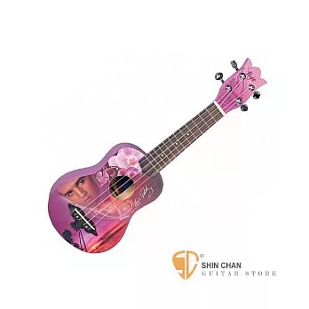 Flight Ukulele 貓王紀念款-浪漫Pink 21吋烏克麗麗 附原廠烏克麗麗袋