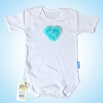 Cutie Bella包臀衣，Shabby Heart-Aqua(6~12m)