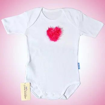 Cutie Bella包臀衣，Shabby Heart-Fuchsia(6~12m)