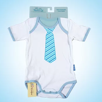 Cutie Bella包臀衣，藍邊Nectie-Stripe(6~12m)