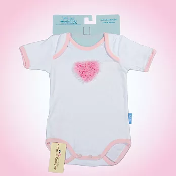 Cutie Bella包臀衣，粉邊Shabby Heart-Pinky(6~12m)